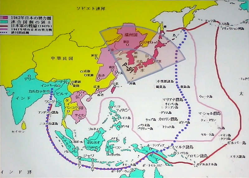 沖縄をとられると日本全土のほとんどがＢ−29の爆撃範囲になる
